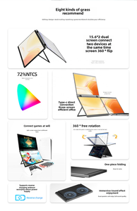 OEM/ODM para <span class=keywords><strong>Notebook</strong></span> Mobile 15,6 pulgadas tipo C Plug and Play portátil plegable extensible Full HD Gaming Monitor - Product Image 2