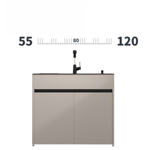 Sink cabinet washbasin kitchen household single-slot sink integrated floor-standing dishwasher double-slot - Product Image 5