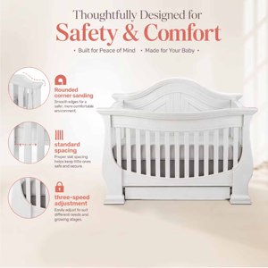 Cuna de Madera Maciza Multifuncional No Tóxica OEM ODM para Recién Nacidos, Cama para Bebés y Niños para Dormitorio, Escuela u Hotel - Product Image 4