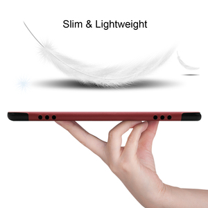 เคสหลัง PU PC บางเฉียบ ราคาประหยัด คุณภาพสูง สำหรับ <span class=keywords><strong>Huawei</strong></span> <span class=keywords><strong>Matepad</strong></span> 10.8 SCMR-W09/<span class=keywords><strong>M6</strong></span> 10.8 2019 สีแดงไวน์ สำหรับผู้หญิง - Product Image 2