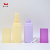Flacon pulvérisateur de voyage mini 60 ml en PET mat, rechargeable, pour cosmétiques, soins de la peau, toner, sérigraphie givrée, vente en gros