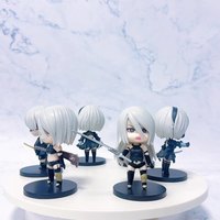 Ensemble de 6 figurines en PVC NieR Automata YoRHa No.2 Type B, style dessin animé, pour les enfants de 8 ans et plus