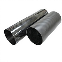 Tube rond en fibre de carbone 3K noir, haute rigidité, léger, pour pièces de robots UAV, directement de l'usine