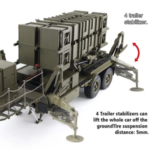 HG P805 Đồ Chơi Xe Hơi Người Lớn Bộ Điều Khiển Từ Xa 1/12 Tự Làm Cho Xe Quân Đội P802 Máy Kéo Sở Thích Thiết Bị Phóng Tên Lửa <span class=keywords><strong>RC</strong></span> Quân Sự Xe Kéo Xe Tải - Product Image 4