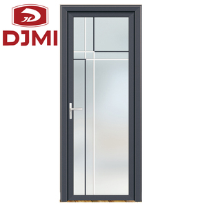 Puerta de Baño de Aluminio, Puerta Batiente de Aleación de Aluminio con Vidrio Templado - Product Image 2