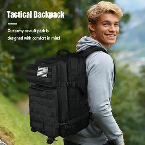 Wholesale Custom Logo Waterproof Tactical Bag for Men 900D Oxford Molle <b>Backpack</b> Durable 45L Tactical Duffel Bag for Hiking - Product Image 6