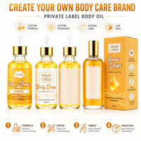 Huile Corporelle Parfumée à la Lavande et aux Fruits, Hydratante et Éclaircissante, à l'Huile de Jojoba, Huile de Massage, Flacon Compte-gouttes en Verre 4fl.oz – Vente en Gros OEM ODM