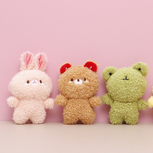 Porte-clés en peluche mignon <span class=keywords><strong>de</strong></span> 12 cm, pendentif animal (<span class=keywords><strong>ours</strong></span>, lapin) pour machine à griffes, cadeau promotionnel - Product Image 1