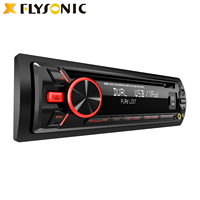 Flysonic 1 din panel desmontable multi-media reproductor de DVD de coche audio estéreo con Bt/DVD/VCD/CD/MP4/MP3/AM/FM