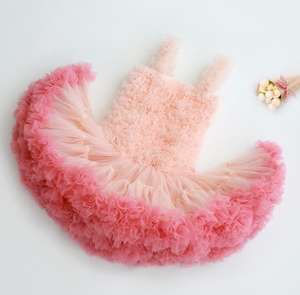 Robe à bretelles en dentelle et tulle pour bébés filles, robe sans manches de qualité supérieure, robe tutu d'été pour filles - Product Image 3