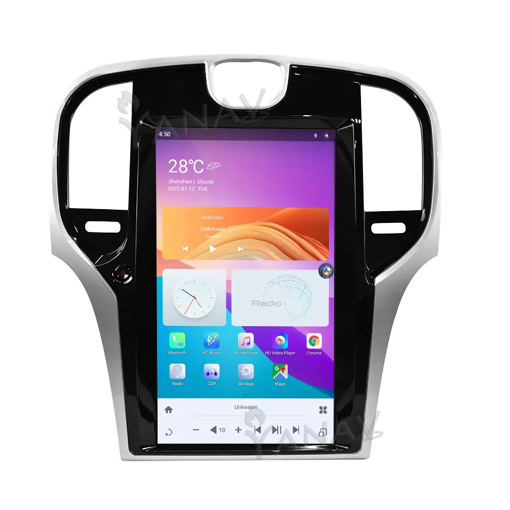 Android 11 8+128 GB 13.3 Inch Car Radio Multimedia Player For Chrysler 300C 2013-2019 carplay GPS navigation Tesla screen