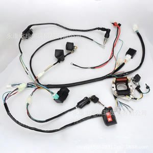 ชุดสายไฟรถเอทีวี ZhenNiRui 110cc ไดโนเสาร์ สตาร์ทไฟฟ้า CDI ชุดหัวเทียน ชุดประกอบสปาร์คปลั๊ก สำหรับมอเตอร์ไซค์ทั่วไป 12V - Product Image 1