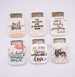 Autocollant magnétique en céramique écologique en forme de bouteille à la dérive, design végétal, souvenir de remise de diplôme, aimant de réfrigérateur, cadeau décoratif - Product Image 2