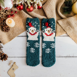 Calza di Natale in Velluto Corallo e Cotone, Spessa e Calda, con Cartoni Animati, Personalizzabile in Colore e Dimensioni - Product Image 5