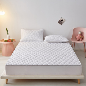 <span class=keywords><strong>Protector</strong></span> de colchón de poliéster Hotel 100% en tamaños individuales, dobles, King, para <span class=keywords><strong>cama</strong></span>, uso en hoteles - Product Image 1