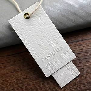 Étiquettes de vêtements minimalistes personnalisées – Étiquettes en papier de marque avec cordons pour vêtements - Product Image 3