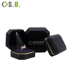 Caja de Regalo de Papel de Terciopelo de Lujo de Alta Calidad con Luz LED para Anillos, Pulseras, Collares, Venta al por Mayor de Fábrica, CAJA PARA JOYERÍA - Product Image 6