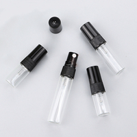 Botol sampel parfum Mini 2ml hingga 10ml kaca dengan pompa semprot plastik putih/bening/hitam jenis penyemprot pompa dapat dicetak