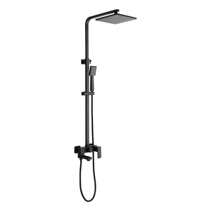 Ensemble de <span class=keywords><strong>douche</strong></span> de salle de bain carré système robinet mitigeur ensembles cuivre mural acier inoxydable robinet de <span class=keywords><strong>douche</strong></span> coulissant - Product Image 1