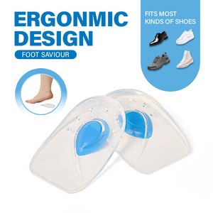 Силиконовые вкладыши для пяток, гелевые подушечки для облегчения боли при пяточной шпоре, тендините ахиллового сухожилия, подошвенном фасциите - Product Image 5