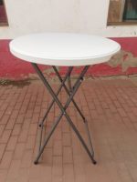 Table de cocktail pliante moderne et écologique en HDPE et acier, portable, pour l'extérieur, idéale pour les bars - Vente en gros