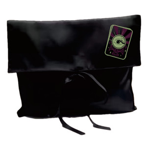 Bolsa de satén de lujo con logotipo personalizado impreso con lazo Peluca de pelo Embalaje Bolsa de seda con solapa antipolvo para ropa de lencería Estilo de moda - Product Image 2