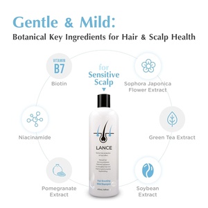 Champú <span class=keywords><strong>Vegano</strong></span> para la Caída del Cabello de Marca Privada, <span class=keywords><strong>Bloqueador</strong></span> de DHT, Estimula el Crecimiento del Cabello, Champú con Biotina para el Crecimiento del Cabello - Product Image 2
