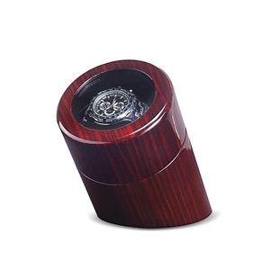 Estuche para Reloj Automático Individual Extra Grande Smith, Materiales Reciclados, Diseño Ecológico, Protección de Cuero PU y Madera para Relojes - Product Image 5