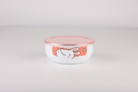 Lot de casseroles en métal émaillé antidérapantes, compatibles induction, résistantes à la chaleur, avec couvercles en silicone pour la conservation des aliments