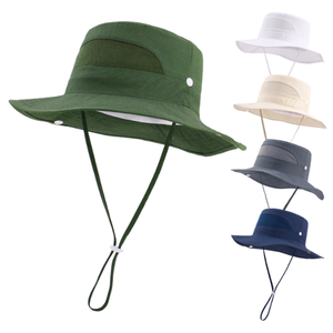 Sombrero de Pescador para Niños, Diseño 2026, Protección UV, Malla Transpirable, para Playa, Verano, <span class=keywords><strong>9</strong></span> Colores Sólidos - Product Image 3