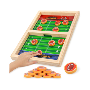 Rapide Sling Puck Jeu En Bois Sling Football Shot Board Catapult Jeu D'échecs Ensemble Table Interaction Vitesse Piste Jouet pour La Famille - Product Image 2