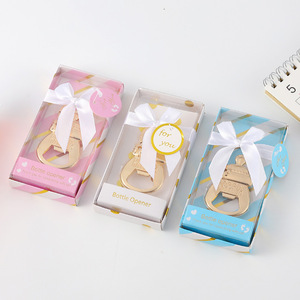 <b>Bottle</b> Opener Keychain Zinc Alloy <b>Mini</b> Portable Beer Opener For Home Use Gift With Ribbon Packaging - Product Image 1