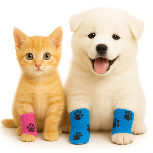 Mudah robek merekat sendiri bungkus hewan peliharaan, pita olahraga dengan pola cakar untuk perlindungan olahraga - Product Image 2