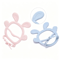Jouet de dentition en silicone souple pour bébé OEM ODM, sûr et facile à saisir, anneaux de dentition en silicone pour bébé