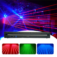 SHOWTIME 8 Yeux Laser Rouge DMX512 Contrôle 500mW Projecteur Laser à Tête Mobile pour Discothèque, Éclairage de Scène, Événements, DJ Laser