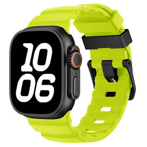 Forward Style Tough <span class=keywords><strong>Guy</strong></span> Correa de silicona deportiva con doble hebilla 46mm 49mm para Apple IWatch S11 10 9 Ultra 8 7 654 - Product Image 1