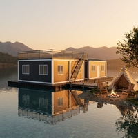 Maison préfabriquée intégrée contemporaine en conteneur de 40 pieds, économique, étanche et adaptée à l'usage de loisirs et de bureau