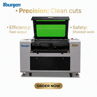 Machine de découpe et de gravure au laser CO2 1080 avec plateau de 1000x800 mm pour travaux de signalétique et d'affichage