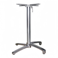 Pieds de table en alliage d'aluminium en forme de croix pour table basse industrielle, support de meuble robuste pour bureau, salle à manger et cuisine