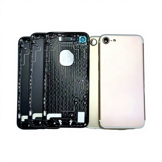 Mobile Phone Back Cover Frame Housing Full Assembly Replacement for iphone 7 with Small Parts Bar