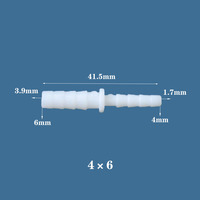 Joint de réduction en polyéthylène de qualité alimentaire Connecteur de tuyau Barb Tube de surface lisse Jonction Jus d'eau Raccord de tuyau d'usine