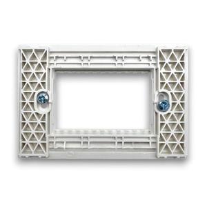 Cache-prise blanc 3 places Support Zen Line - Product Image 1