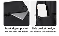 Sac à dos unisexe en polyester Oxford, couleur unie, grande capacité, durable, bretelles incurvées, sac pour ordinateur portable 15,6 pouces, vente chaude