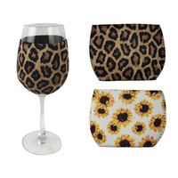 Vente en gros usine : Manchon isotherme en néoprène personnalisé pour verre à vin, design sur mesure, sac refroidisseur pour verre à vin