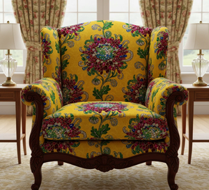 Tissu d'ameublement élégant à motif floral et bijoux pour canapés, chaises, ottomanes, rideaux de fenêtre et coussins décoratifs – Design d'intérieur - Product Image 3
