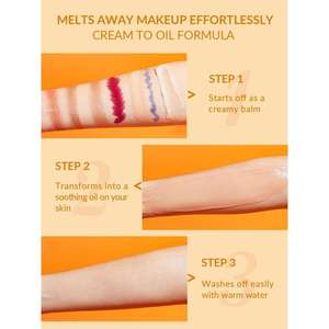 Bálsamo limpiador facial nutritivo Sheglam Neroli 35G, crema a base de aceite con vitamina C, desmaquillante para el rostro - Product Image 4