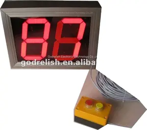 Godrelish red 2 digits 7 segment LED display counter