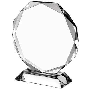 Trophée en cristal transparent personnalisé avec <span class=keywords><strong>plaque</strong></span> de reconnaissance, emballage avec boîte cadeau en papier - Product Image 1