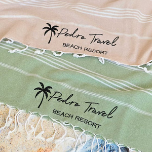 Toalla de playa de algodón turco bordada personalizada con nombre, regalo para damas de honor, recuerdo de despedida de soltera, regalo personalizado para mujeres H - Product Image 6