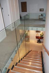 DF verre <span class=keywords><strong>escalier</strong></span> barrière polonais acier inoxydable U canal balcon verre entretoise garde-corps garde-corps balustrades - Product Image 3